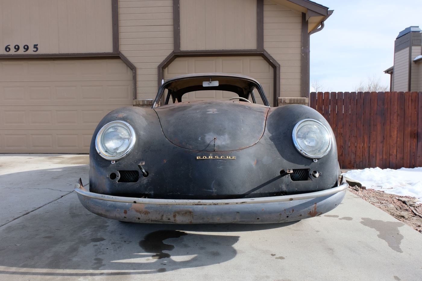 Front nose detail, as found