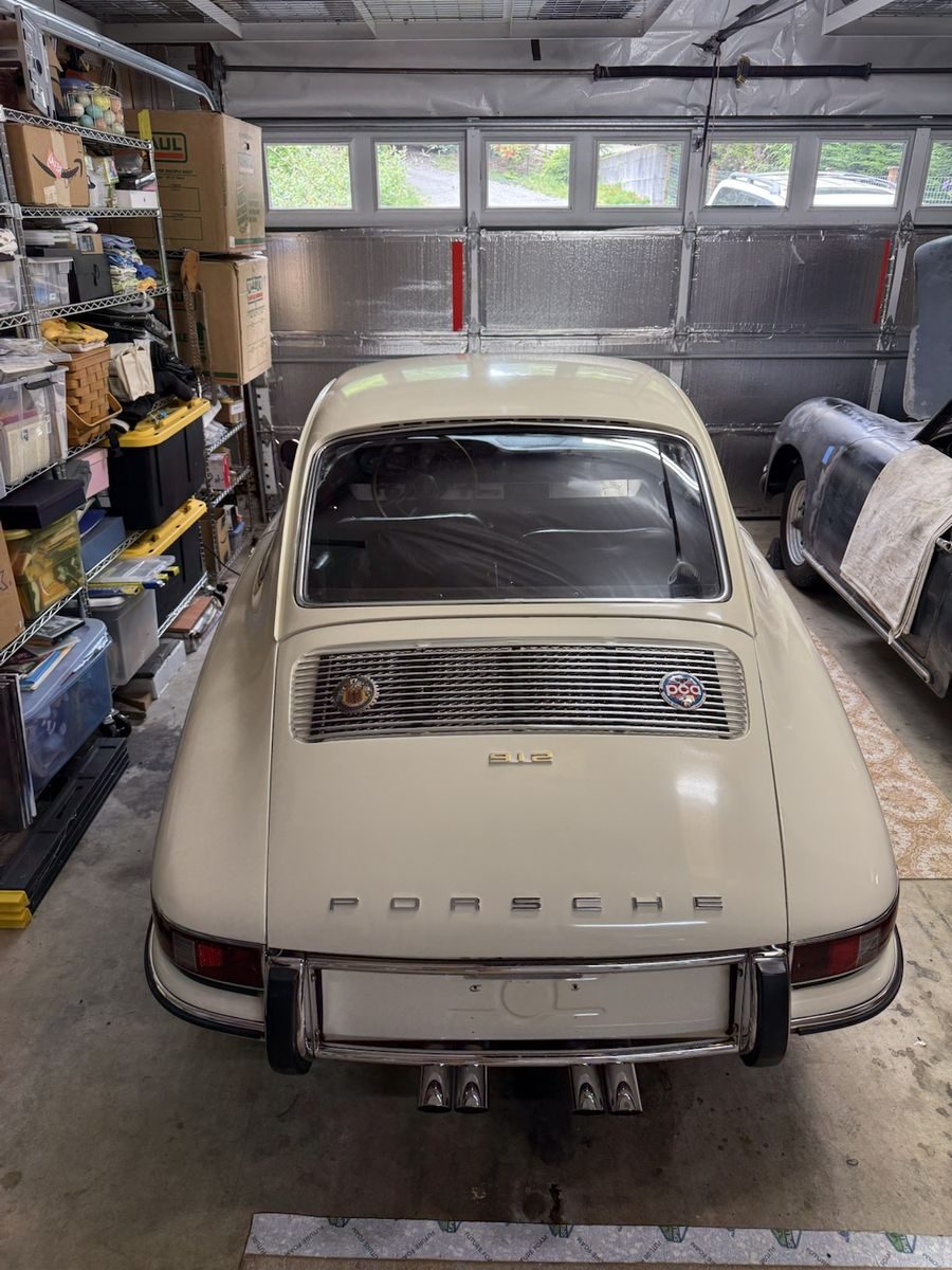 Finished 1966 Porsche 912, rear three-quarter view