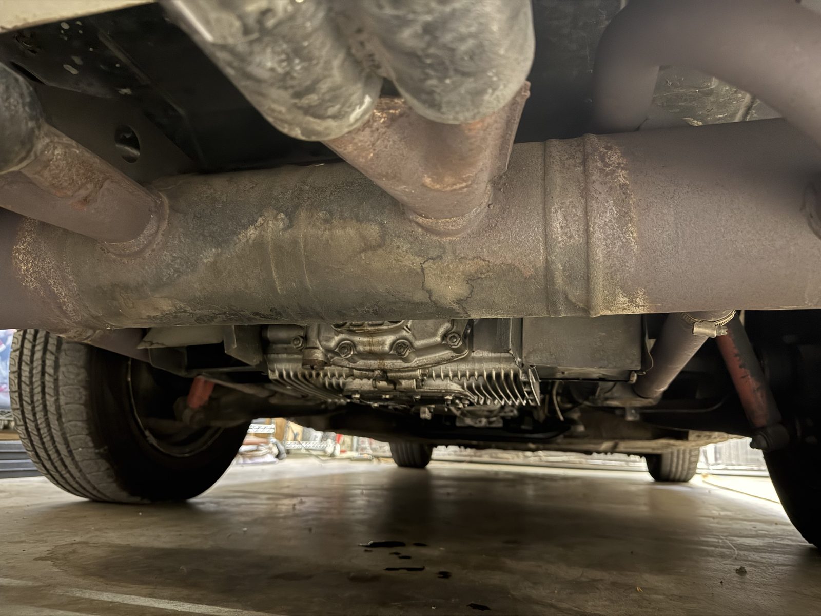 912 underside, suspension and exhaust