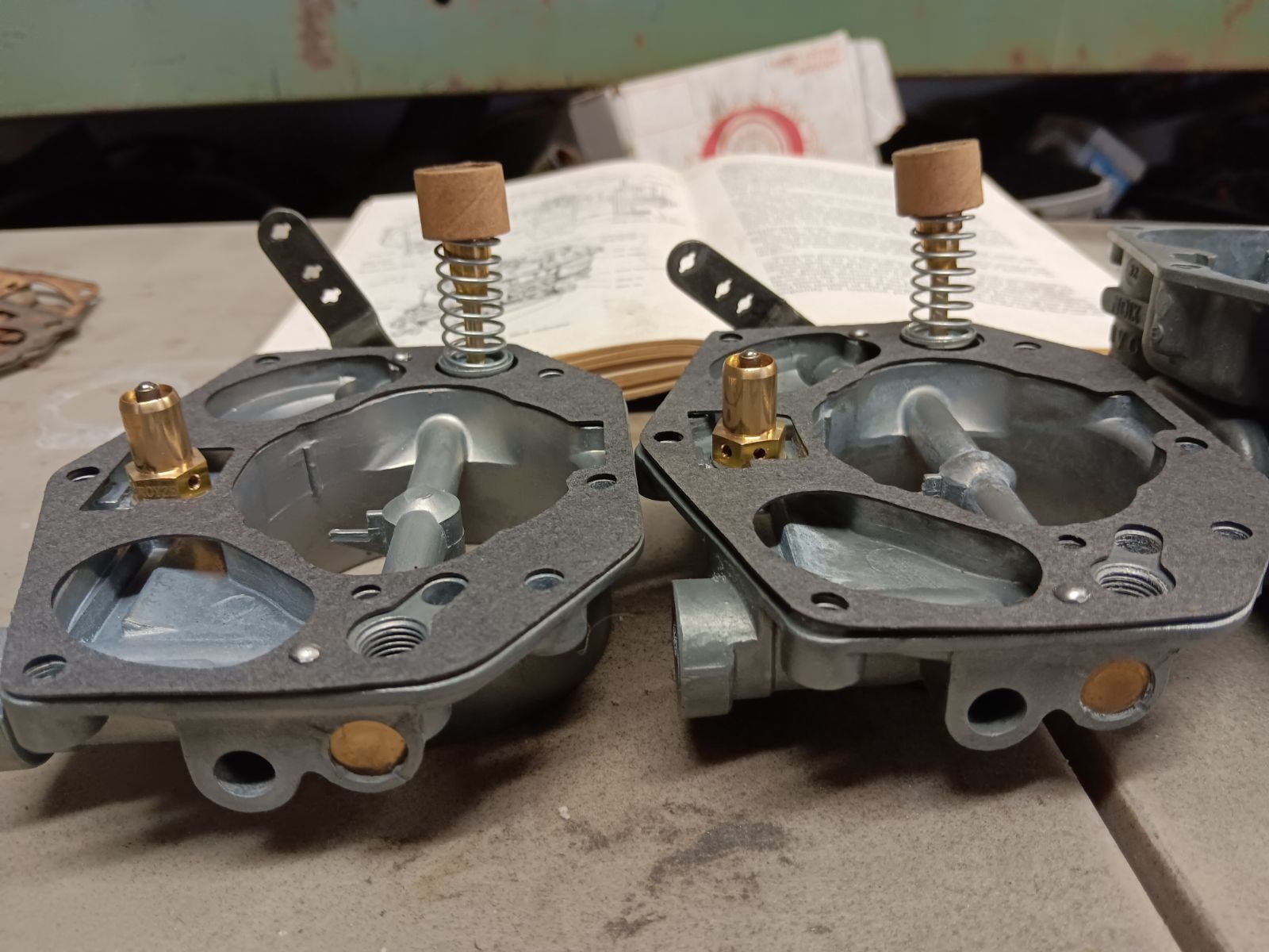Finished pair of rebuilt Zenith NDIX carburetors